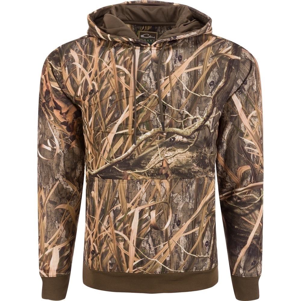DRAKE WATERFOWL BACK EMBOSSED HOODIE