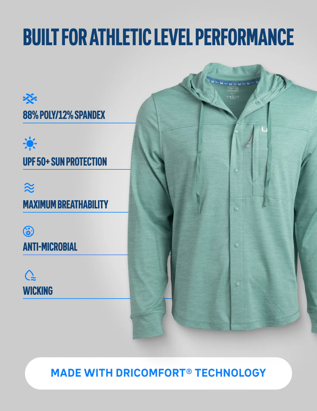 Huk Watershed Hooded Shirt