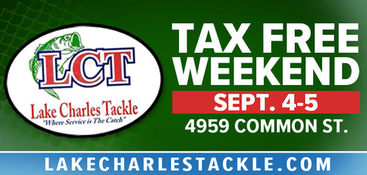 Tax-Free Weekend at Lake Charles Tackle — September 4 & 5