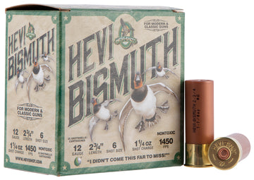 HEVI-SHOT HEVI Bismuth 12 Gauge 2.75 Inch 6 Shot 1 1/4 oz 25 Rounds