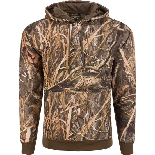 DRAKE WATERFOWL BACK EMBOSSED HOODIE