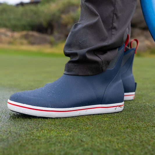Xtratuf Men's Ankle Deck Boot - Navy/Red
