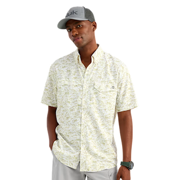 Huk Tide Point KC Printed Short-Sleeve Button-Down Shirt