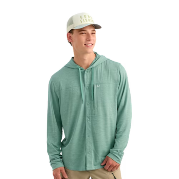 Huk Watershed Hooded Long-Sleeve Shirt