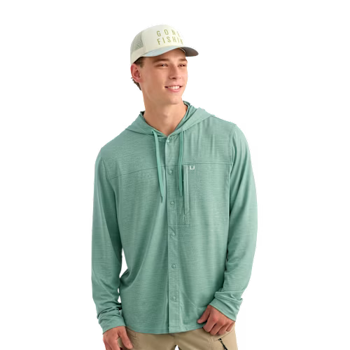 Huk Watershed Hooded Long-Sleeve Shirt