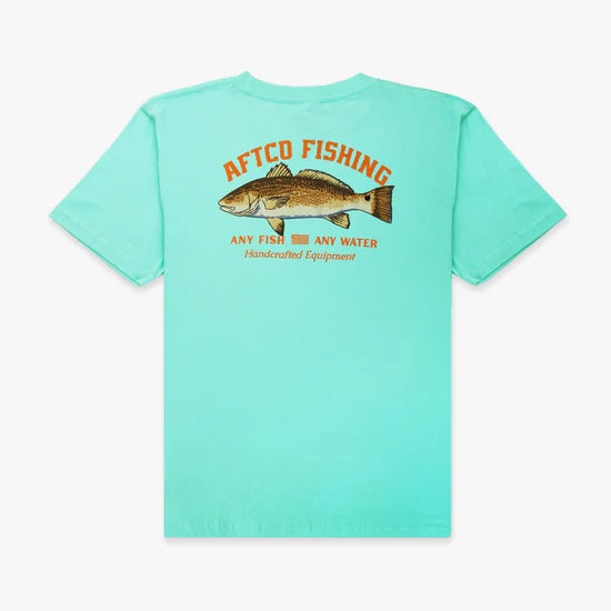 AFTCO YOUTH SHORT SLEEVE SPOTTED CLEARWATER