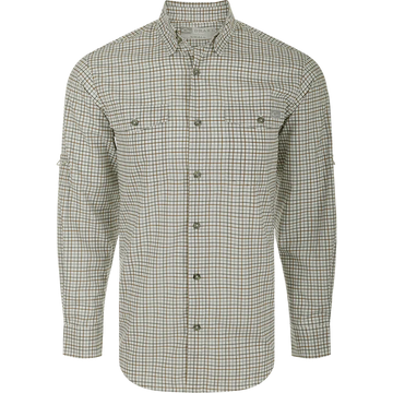Drake Frat BD Tattersall Shirt LS Kalamata Olive