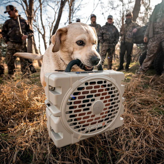 Turtlebox Grande waterproof outdoor Bluetooth speaker – Tan – hunting and fishing