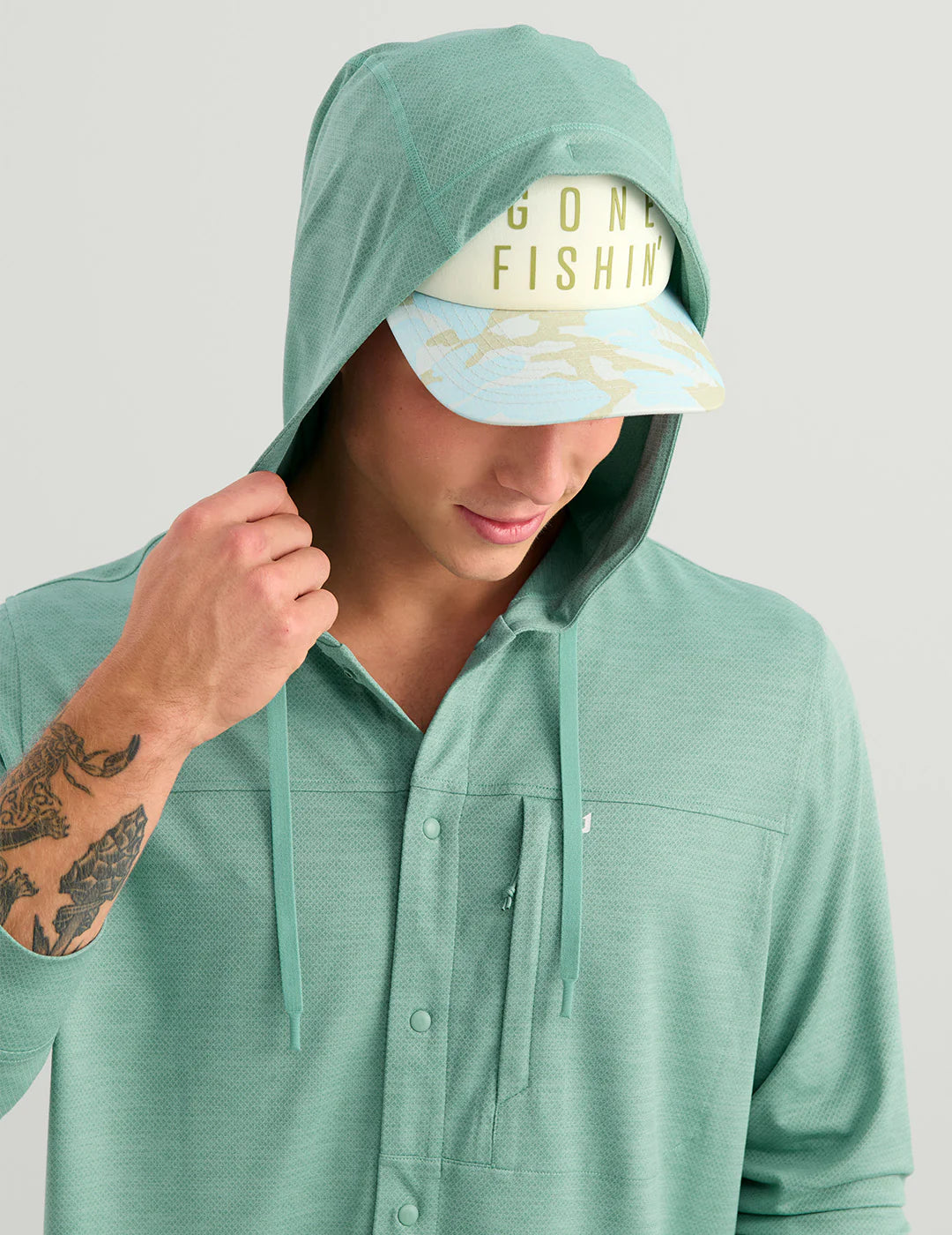 Huk Watershed Hooded Shirt