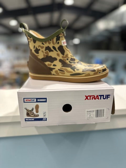 YOUTH XTRATUF ANKLE DECK BOOT DUCK CAMO