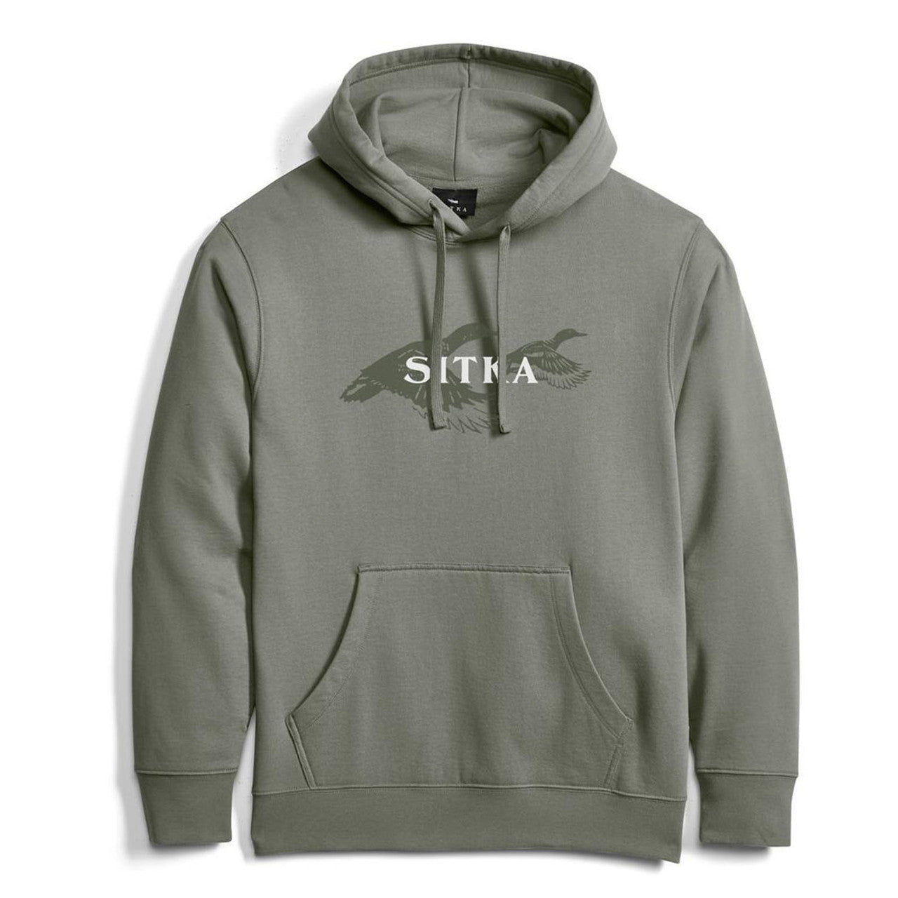 GREEN HOODED SWEASHIRT WITH DUCKS