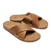 OLUKAI KIPE'A 'OLU WOMEN'S LEATHER SLIDE SANDALS
