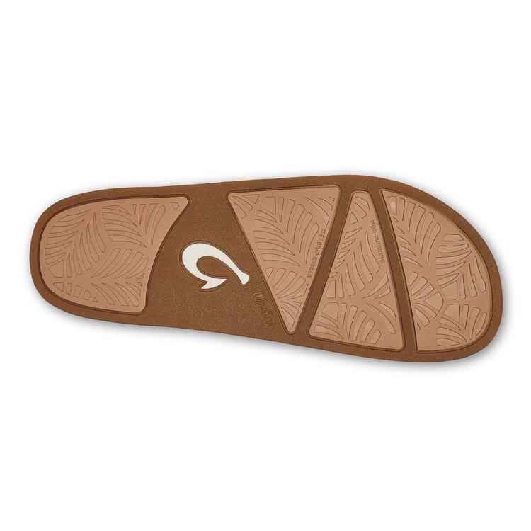 OLUKAI KIPE'A 'OLU WOMEN'S LEATHER SLIDE SANDALS