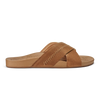 OLUKAI KIPE'A 'OLU WOMEN'S LEATHER SLIDE SANDALS