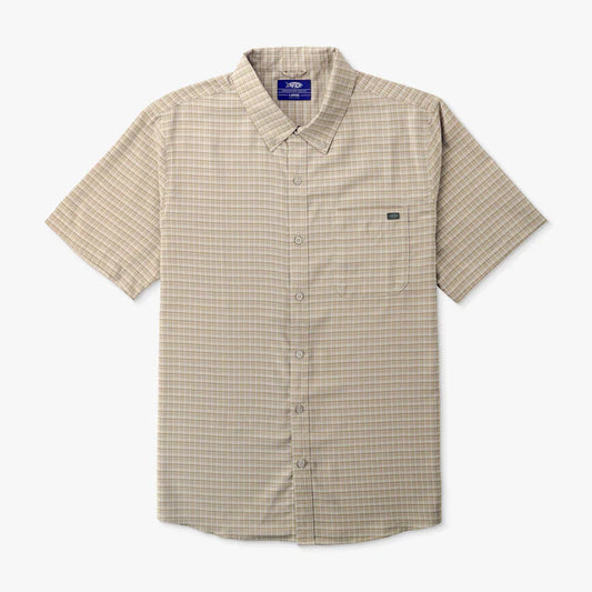 AFTCO MENS DORSAL SHORT SLEEVE KHAKI