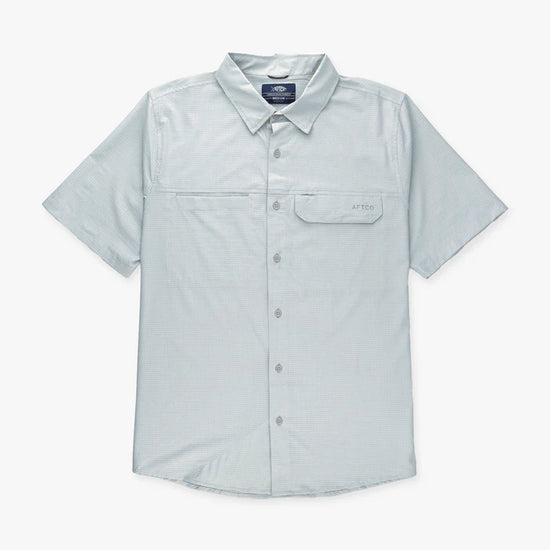 AFTCO MENS AIR O MESH TECH SHORT SLEEVE BUTTON DOWN