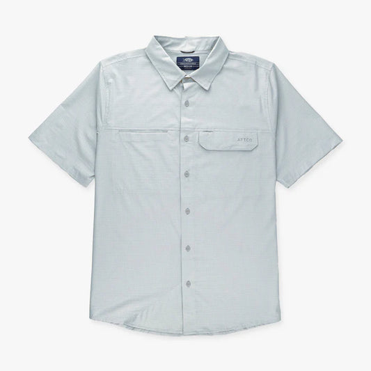AFTCO MENS AIR O MESH TECH SHORT SLEEVE BUTTON DOWN