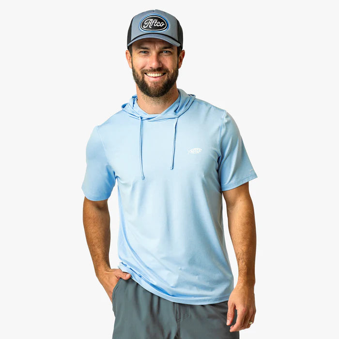 AFTCO Samurai Short Sleeve Hooded Fishing Shirt