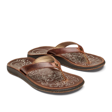 OLUKAI PANIOLO WOMEN'S LEATHER SANDALS