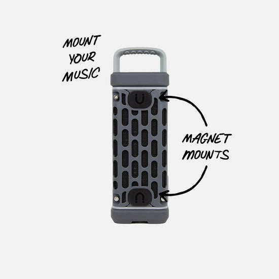 Turtlebox Ranger waterproof outdoor Bluetooth speaker-Gray- for hunting and fishing and golf
