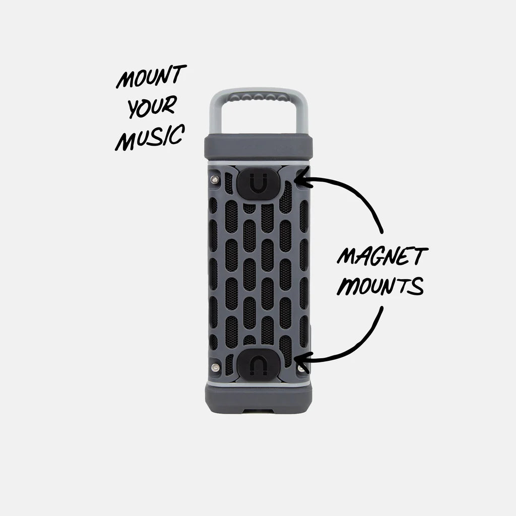 Turtlebox Ranger waterproof outdoor Bluetooth speaker-Gray- for hunting and fishing and golf