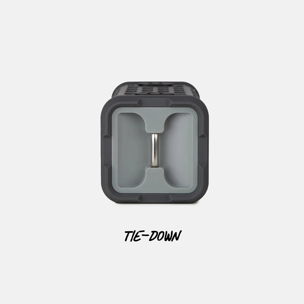 Turtlebox Ranger waterproof outdoor Bluetooth speaker-Gray- for hunting and fishing and golf tie down