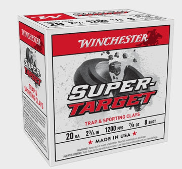 Winchester Super-Target 20 Gauge 7/8 oz #8 Shotshells