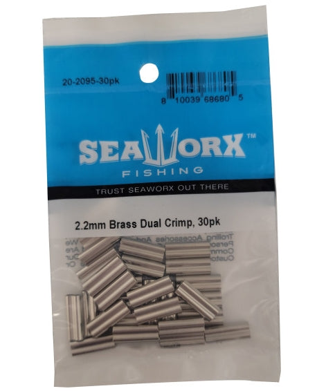 Seaworx Brass Dual Crimp 30pk