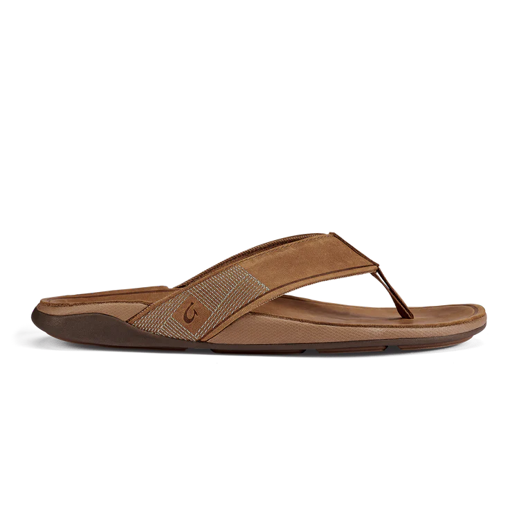 OLUKAI TUAHINE MEN'S LEATHER SANDALS