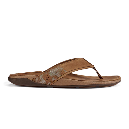 OLUKAI TUAHINE MEN'S LEATHER SANDALS