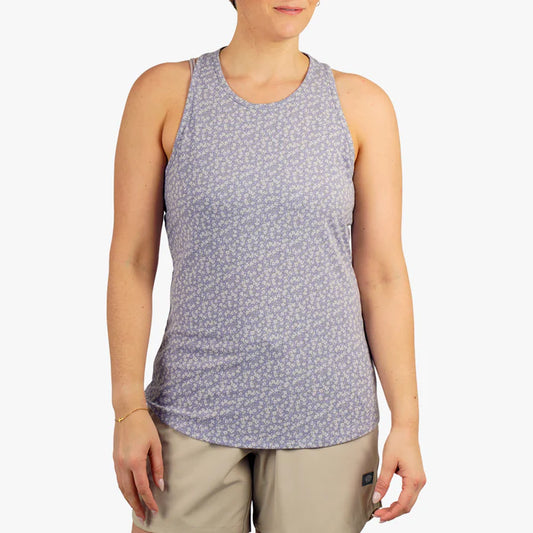 AFTCO WOMENS OCEAN BOUND PRINTED PERFORMANCE TANK TOP