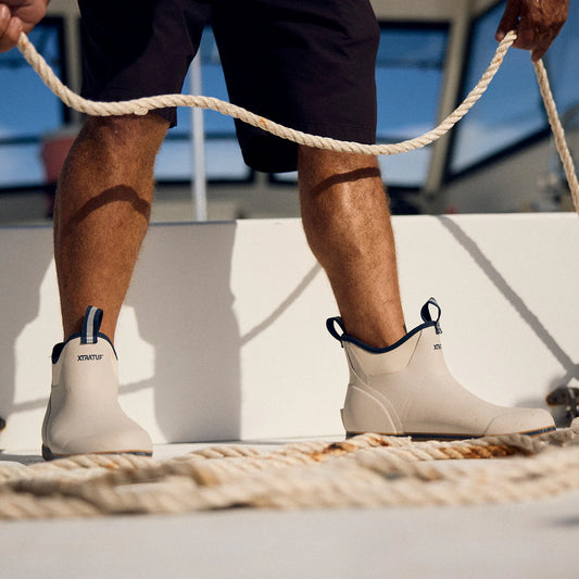 Xtratuf Men's Deck Boot Ivory/Navy
