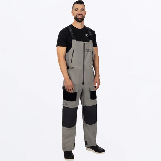 MENS VAPOR PRO TRI- LAMINATE BIB PANT23- GREY/ CHAR