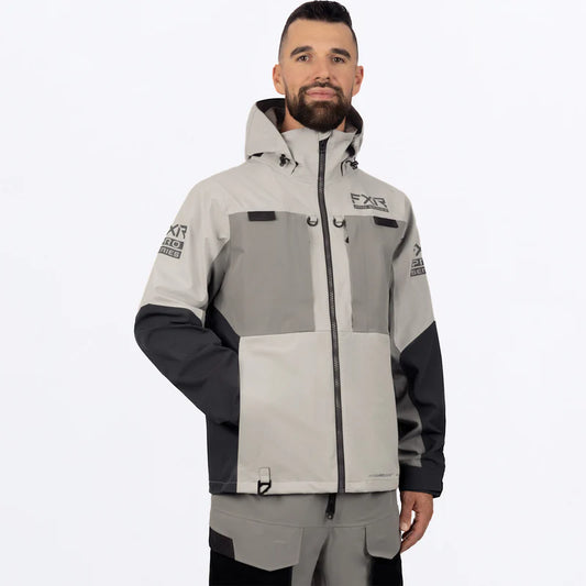 MENS VAPOR PRO TRI- LAMINATE JACKET23- GREY/ CHAR