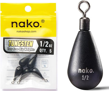 Nako Tungsten Tear Shape Free Rig Weight