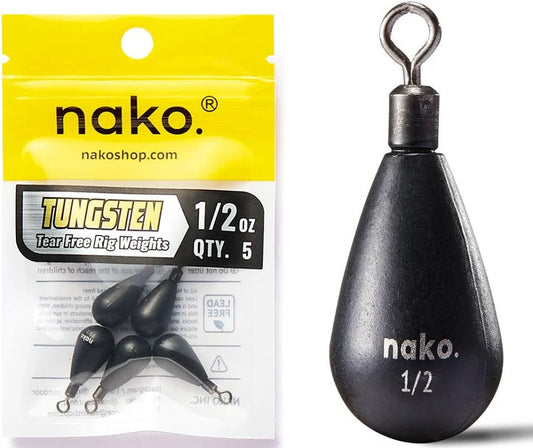Nako Tungsten Tear Shape Free Rig Weight