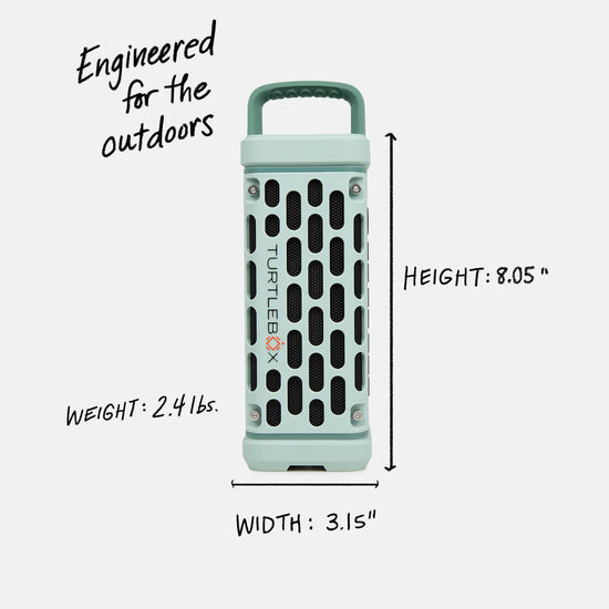 Turtlebox Ranger waterproof outdoor Bluetooth speaker-River Rock- for hunting and fishing and golf